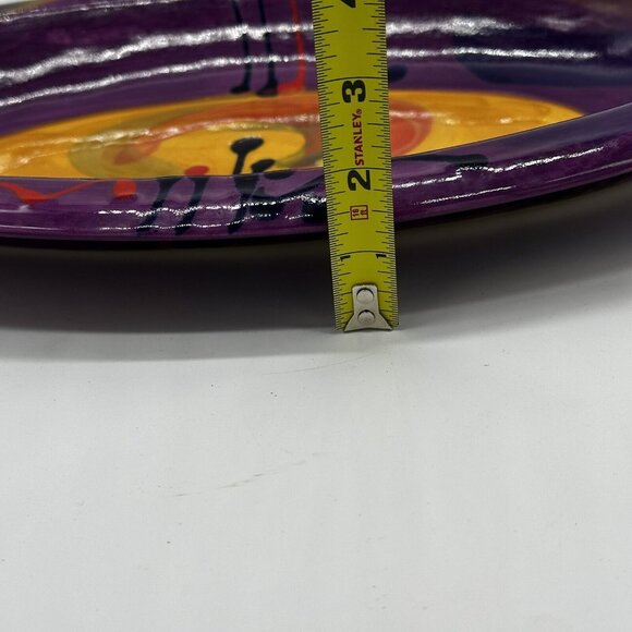 Cooks New Zealand Art Pottery Oval Serving Bowl Vegetables Pasta 17 X 11  Modern - Picture 9 of 11